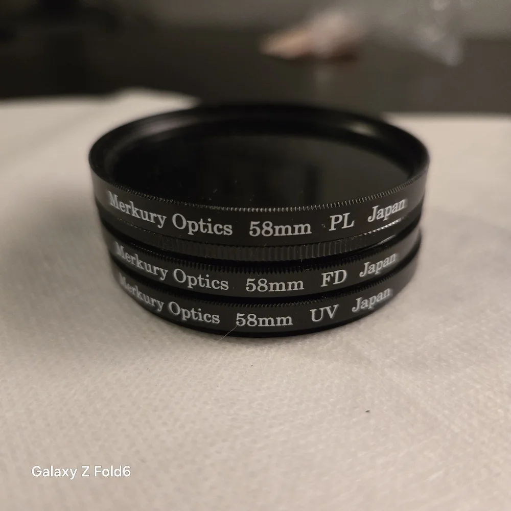 Merkury Optics 3-Piece 58mm High Resolution Filter Set